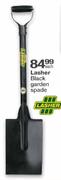 Lasher Black Garden Spade