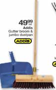 Addis Gutter Broom & Jumbo Dustpan-per set