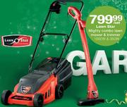 Lawn Star Mighty Combo Lawn Mower & Trimmer-1000W & 350W