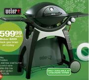 Weber Q300 Black Gas Braai On Trolley-Each