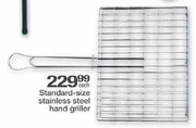 Standard-Size Stainless Steel Hand Griller