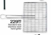 Standard-Size Stainless Steel Hand Griller