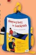 Bush Baby Kiddies Sleeping Bag In backpack