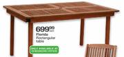 Florida Rectangular Table-each