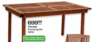 Florida Rectangular Table-each