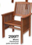 Miami Hardwood Patio Armchair