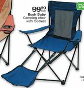 Bush Baby Camping Chair With Footrest-Each