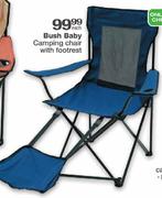 Bush Baby Camping Chair with Footrest-each 
