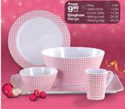 Gingham Range Salad Bowl-each