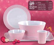 Gingham Range Dinner Plate-each