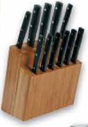 Knife Set In Wooden Block-12Pcs