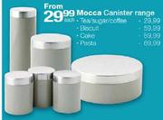 Mocca Tea/Sugar/Coffee Canister-each