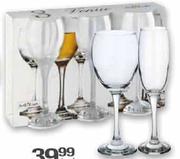 Venue Red Wine/White Wine/Flute Glasses-3 Piece