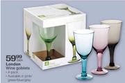 London Wine Goblets-4 pack per pack