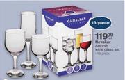 Nevakar Artcraft Wine Glass Set-18 piece per set