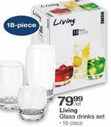 Living Glass Drinks Set 18-Piece