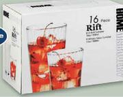 Rift Hi-Ball/Whisky Drinks Set 16-Piece