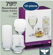 Ravenhead Glass Drinks Set-12 piece per set