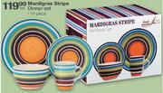Mardigras Stripe Dinner Set 16-Piece
