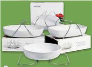 Onemore Serveware On Rectangular Stands-31cm