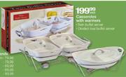 Casseroles With Warmers-Each