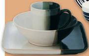 Black Dip Square Bowl Crockery-Each