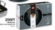 Ballarini Wok with Glass Lid-32cm
