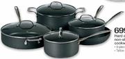 Hard Anodised Non-Stick Aluminium Cookware Set-9 Piece