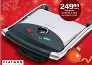 Platinum Griddled 4-Slice Sandwich Press