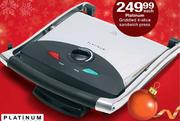 Platinum Griddled 4-Slice Sandwich Press-Each