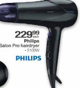Philips Salon Pro Hairdryer,2100W-Each