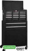 Pro Tools-Tool Cabinet On Wheels-2 Piece