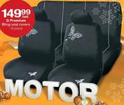 Q-Premium Bling Seat Covers-6 Piece Per Set