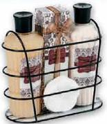 Bath Gift Set In Wire Basket-4Pcs. Per Set