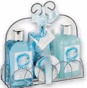 Spa Bath Gift Set In Basket-Per Set