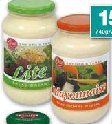 Conti Mayonnaise/ Lite Salad Cream-740g/780g 