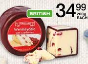 Ford Farm Wensleydale With Craberies Apricot-200G