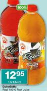 Dairy Belle Real 100% Fruit Juice Blend,Assorted-1.5ltr