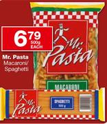 Mr.Pasta Macaroni/Spaghetti-500g