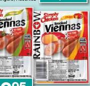 Rainbow Simply Chicken Weense Worsies Verekeidenheid-500g