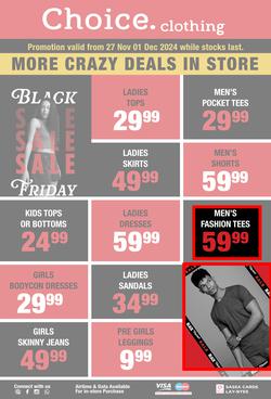 Choice Clothing : More Crazy Deals (27 November - 01 December 2024), page 1