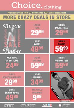 Choice Clothing : More Crazy Deals (27 November - 01 December 2024), page 1