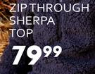 Zip Through Sherpa Top