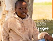 Embroided Sherpa Hoodie