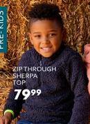 Zip Through Sherpa Top