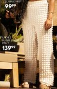 Ladies Bubble Wide Leg Pant