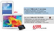 Samsung Galaxy Tab3 Lite 7" WiFi/8GB Plus Galaxy Tab4 10.1" 3G/32GB-Per Bundle