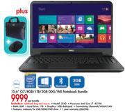 Dell 15.6" Ci7/8GB/1TB/2GB DDG/W8 Notebook Bundle-Per Bundle
