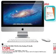 Apple 21.5" iMac Ci5/8GB/1TB All In One Desktop PC Bundle ME086-Per Bundle