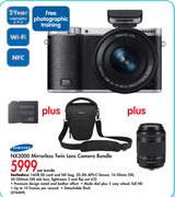 Samsung NX3000 Mirrorless Twin Lens Camera Bundle-Per Bundle